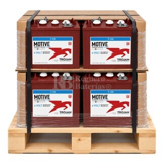 Pack 4 Bater�as TROJAN T-105 | 6 Voltios 250 Amperios